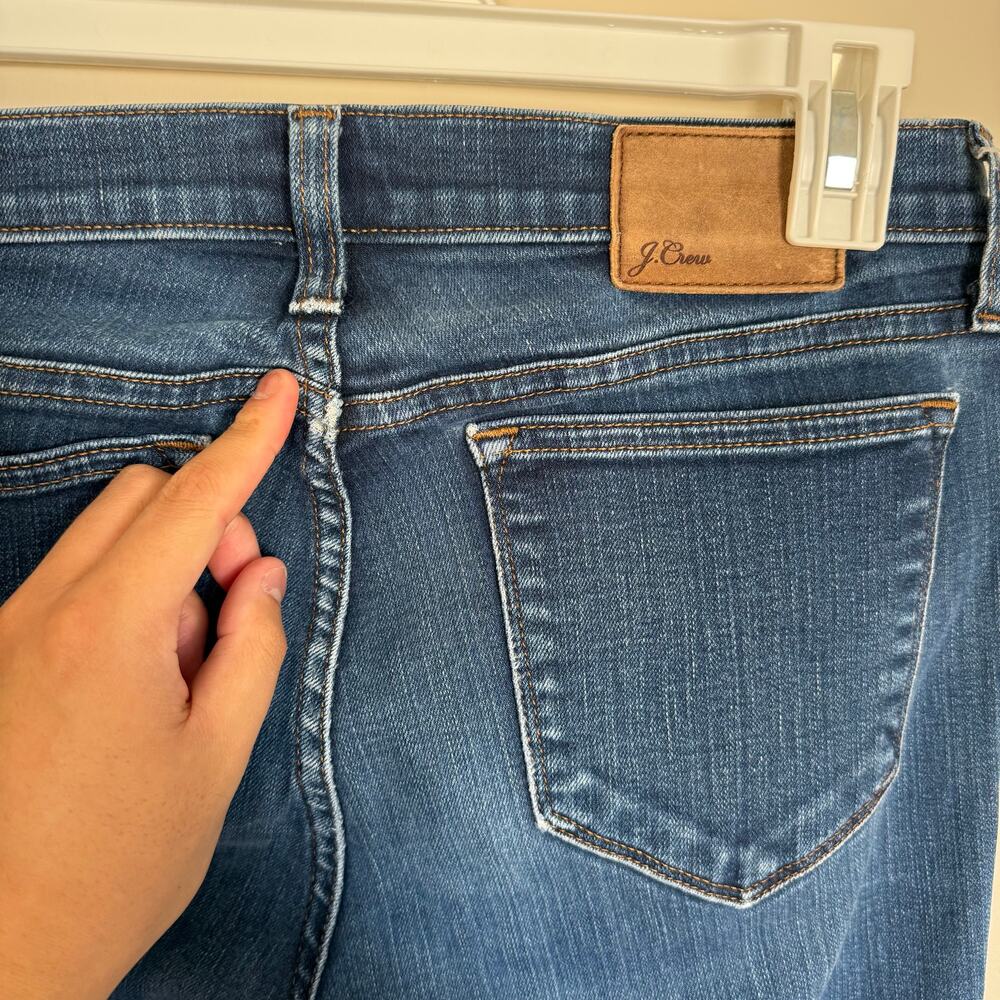 J. Crew Women’s 29T Dark Wash Toothpick High Waist Skinny Jeans Casual - Picture 7 of 12